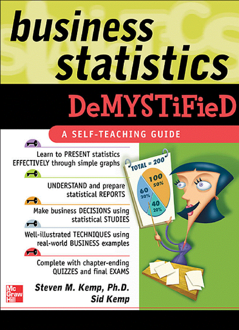 image for page Business Statistics Demystified A Self Teaching Guide