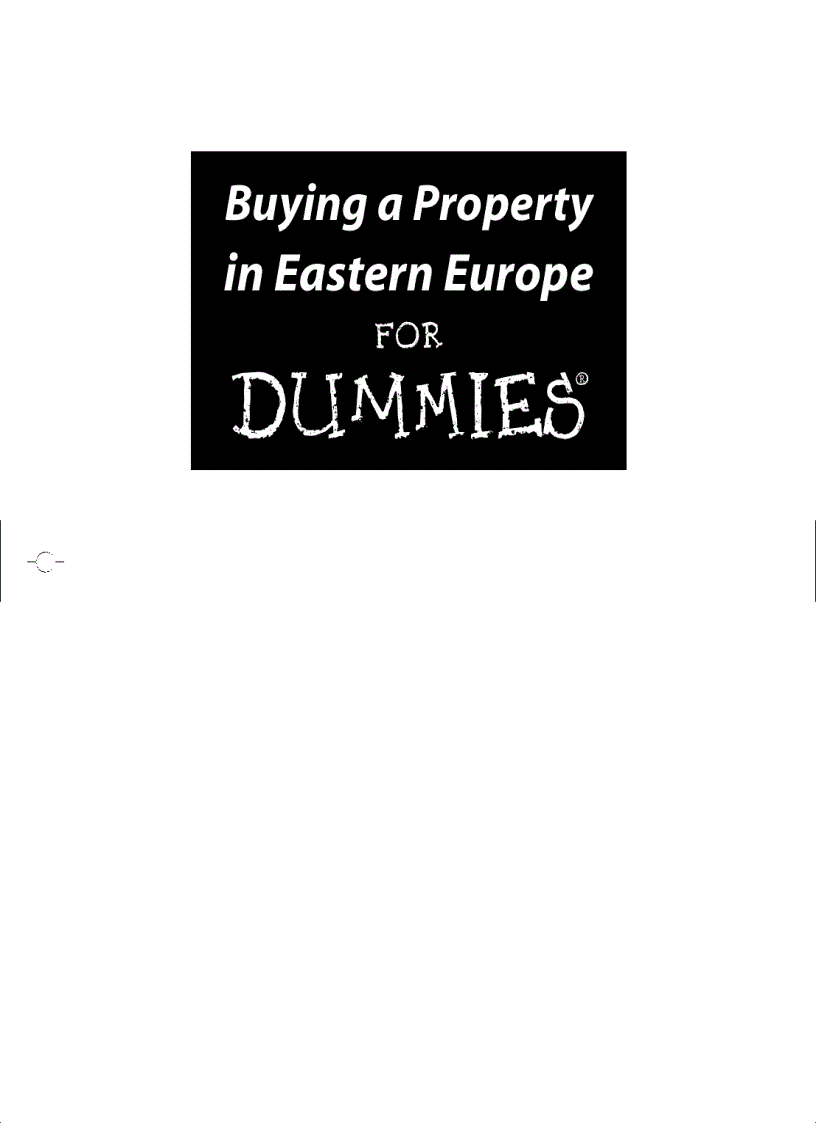 image for page Buying a Property in Eastern Europe For Dummies