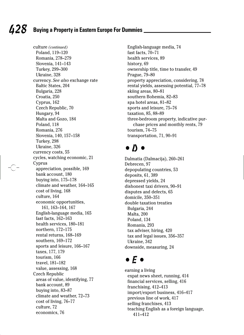 image for page Buying a Property in Eastern Europe For Dummies