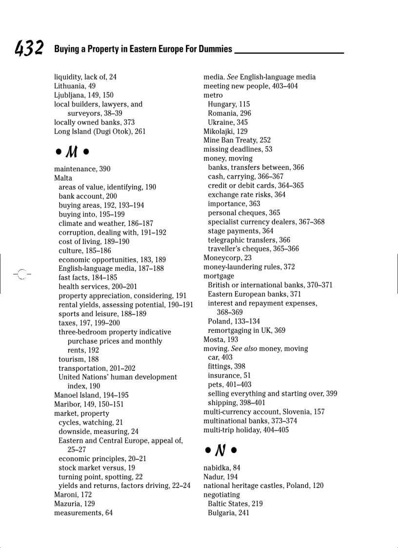 image for page Buying a Property in Eastern Europe For Dummies