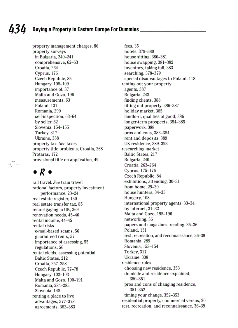 image for page Buying a Property in Eastern Europe For Dummies