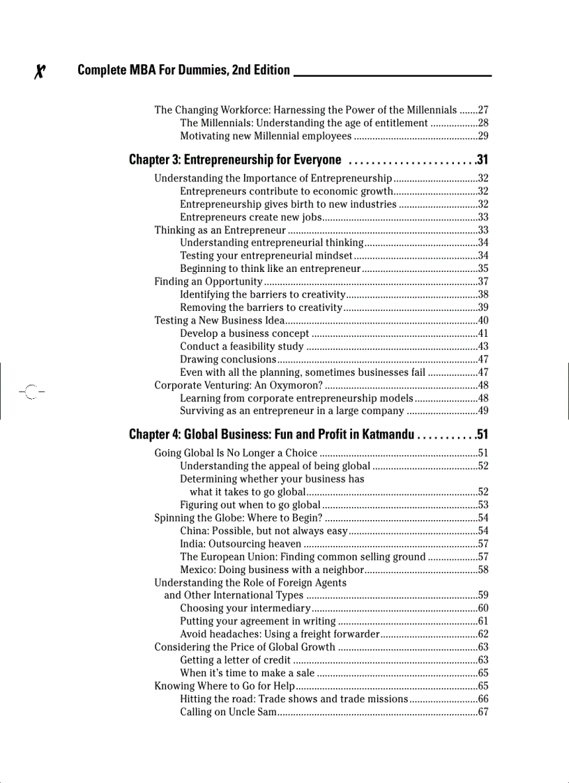 image for page Complete MBA For Dummies 2nd Edition