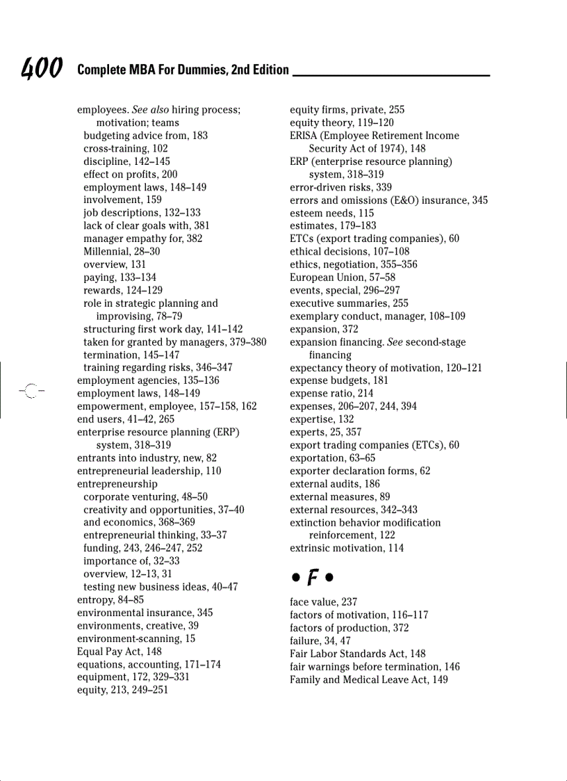 image for page Complete MBA For Dummies 2nd Edition