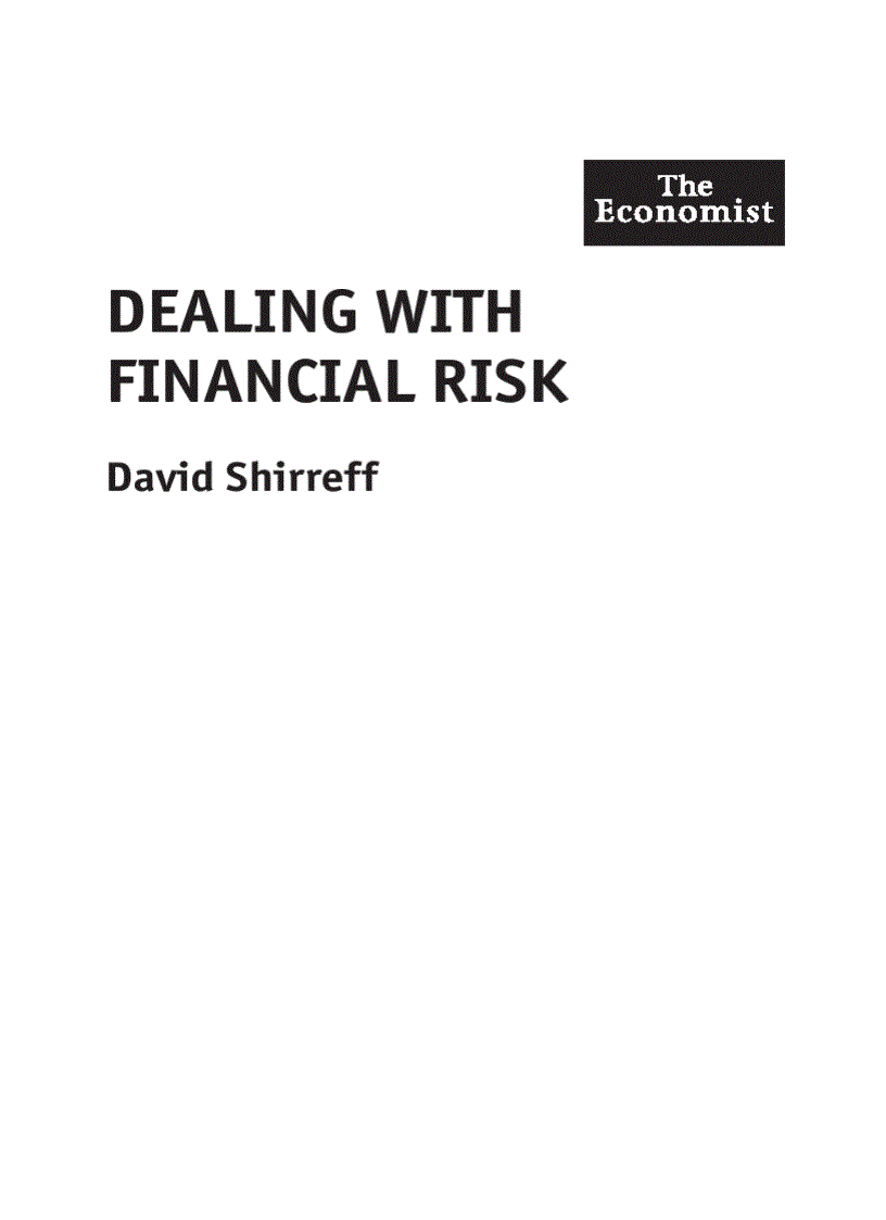 Dealing with Financial Risk