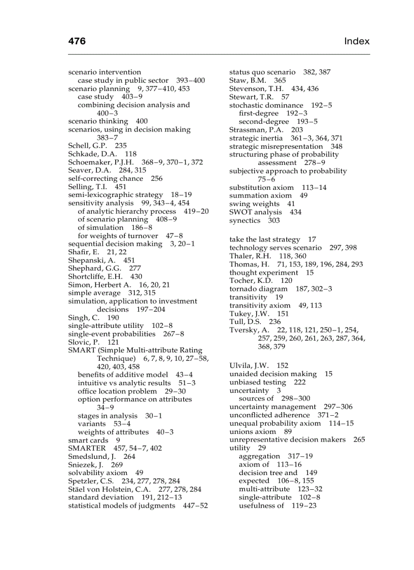 image for page Decision Analysis for Management Judgment 3rd Edition