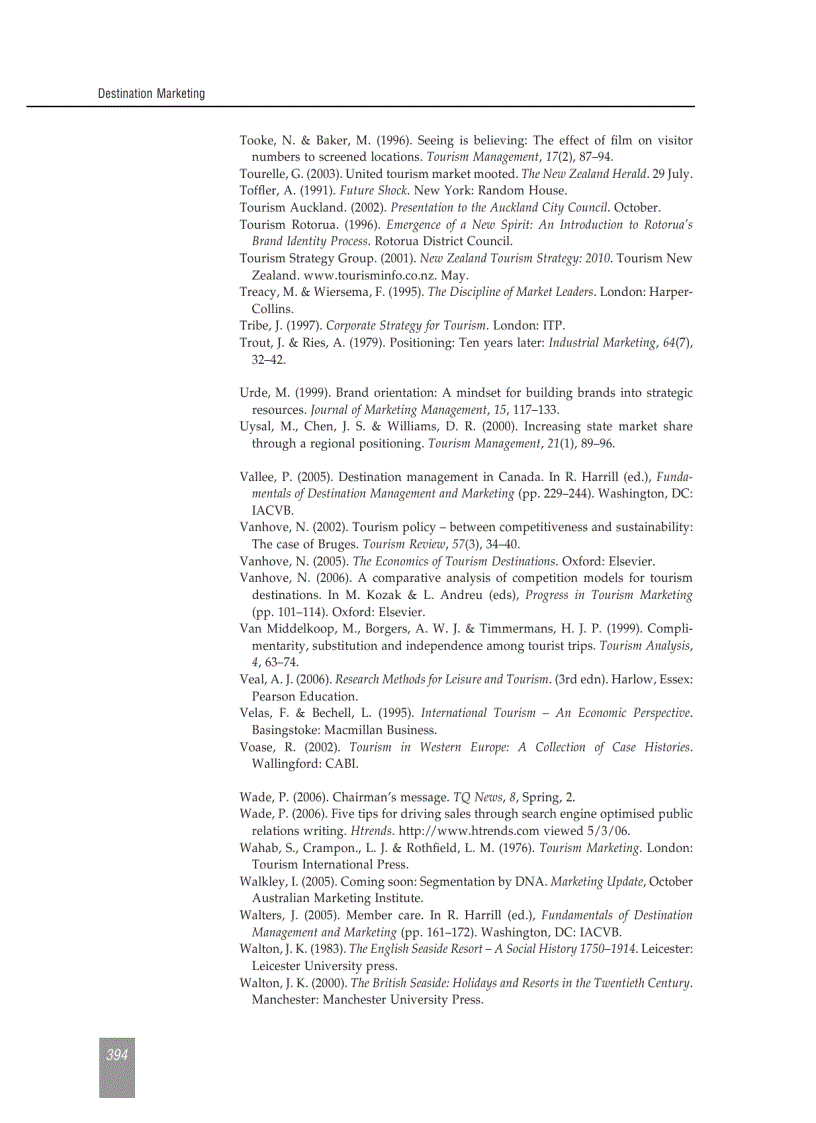 image for page Destination Marketing An Integrated Marketing Communication Approach