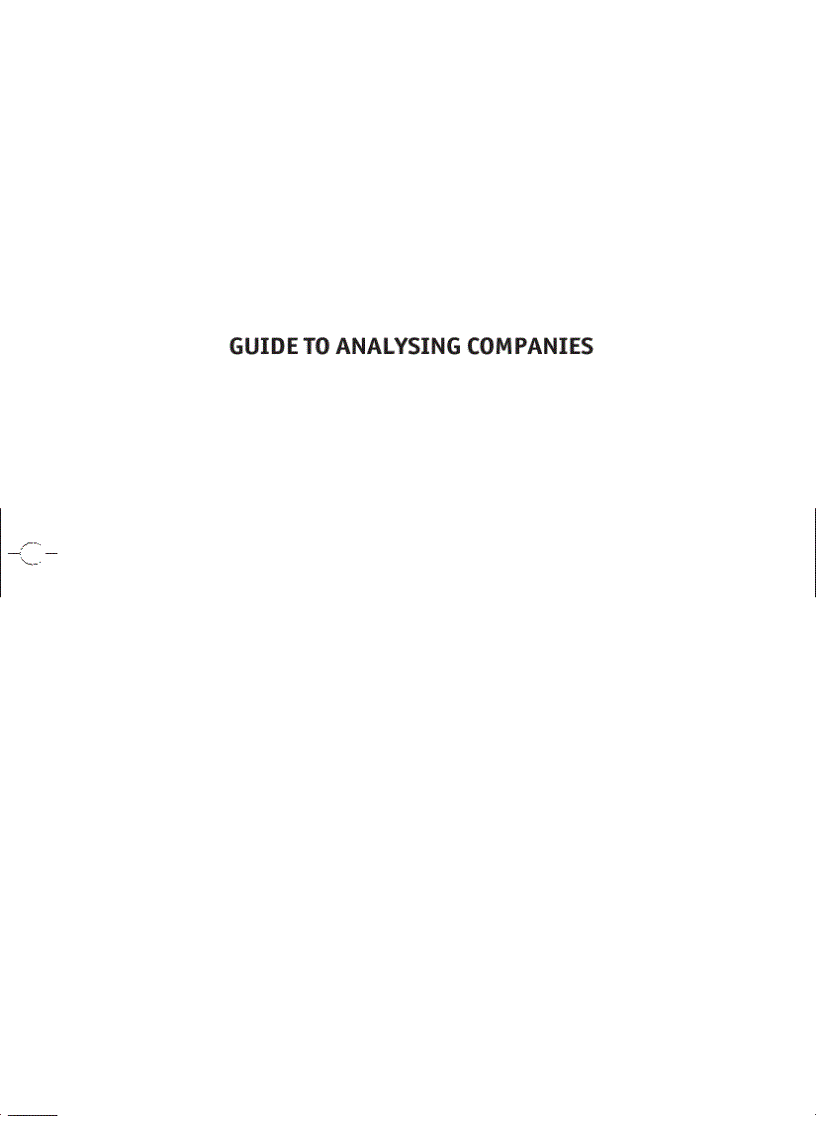image for page Guide to Analysing Companies 4th Edition