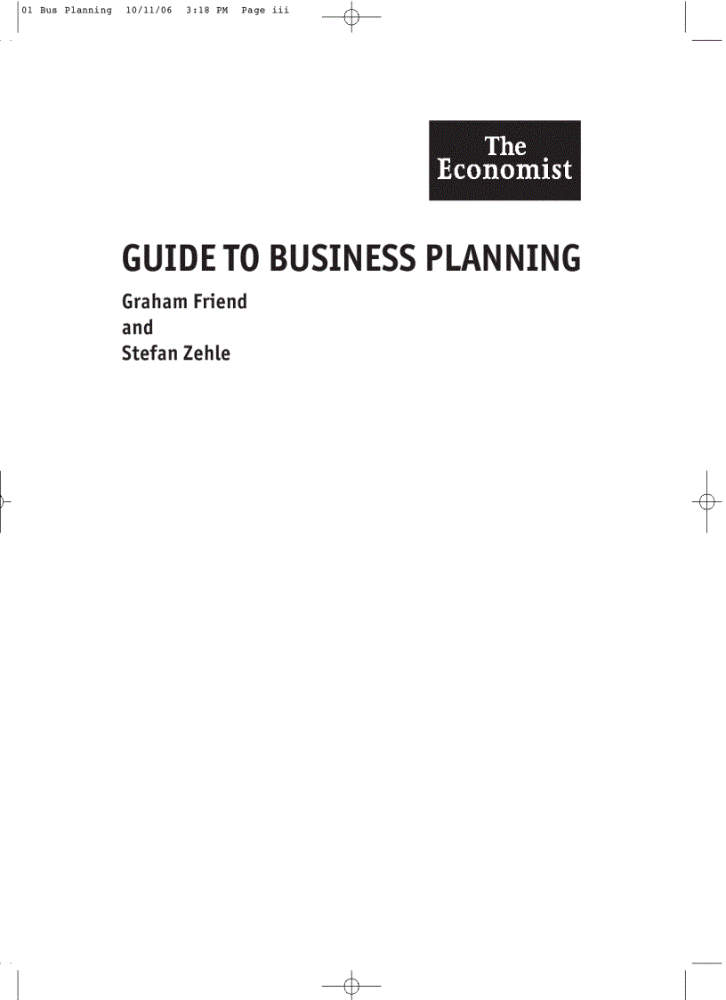 Guide to Business Planning