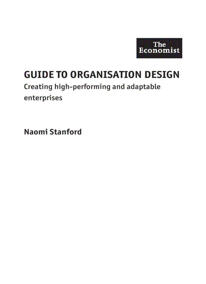 image for page Guide to Organisation Design
