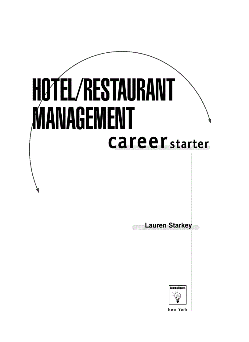Hotel Restaurant Management 2002