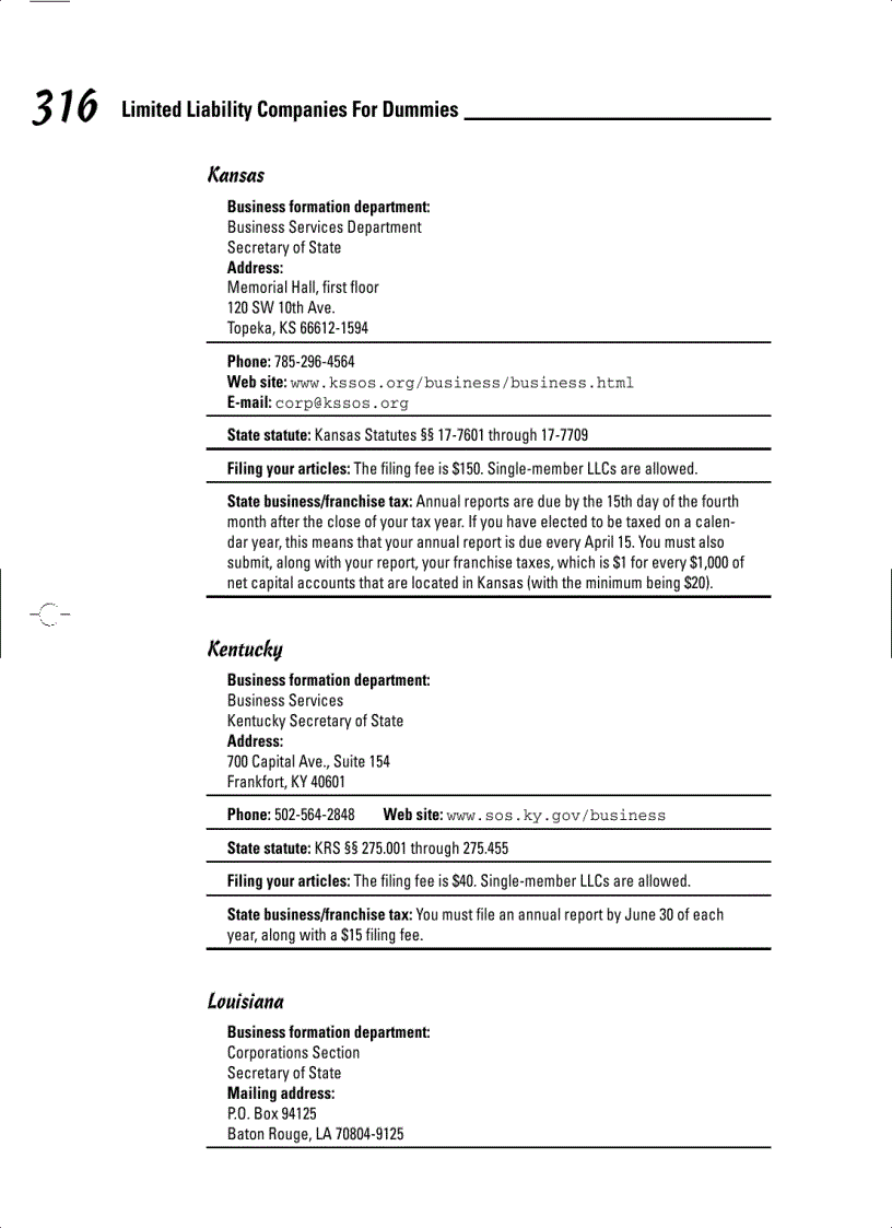 image for page Limited Liability Companies For Dummies