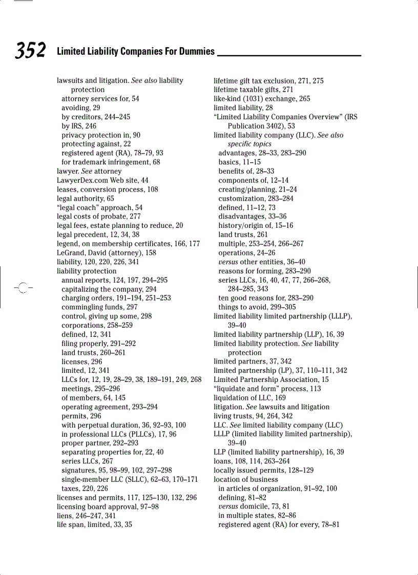 image for page Limited Liability Companies For Dummies