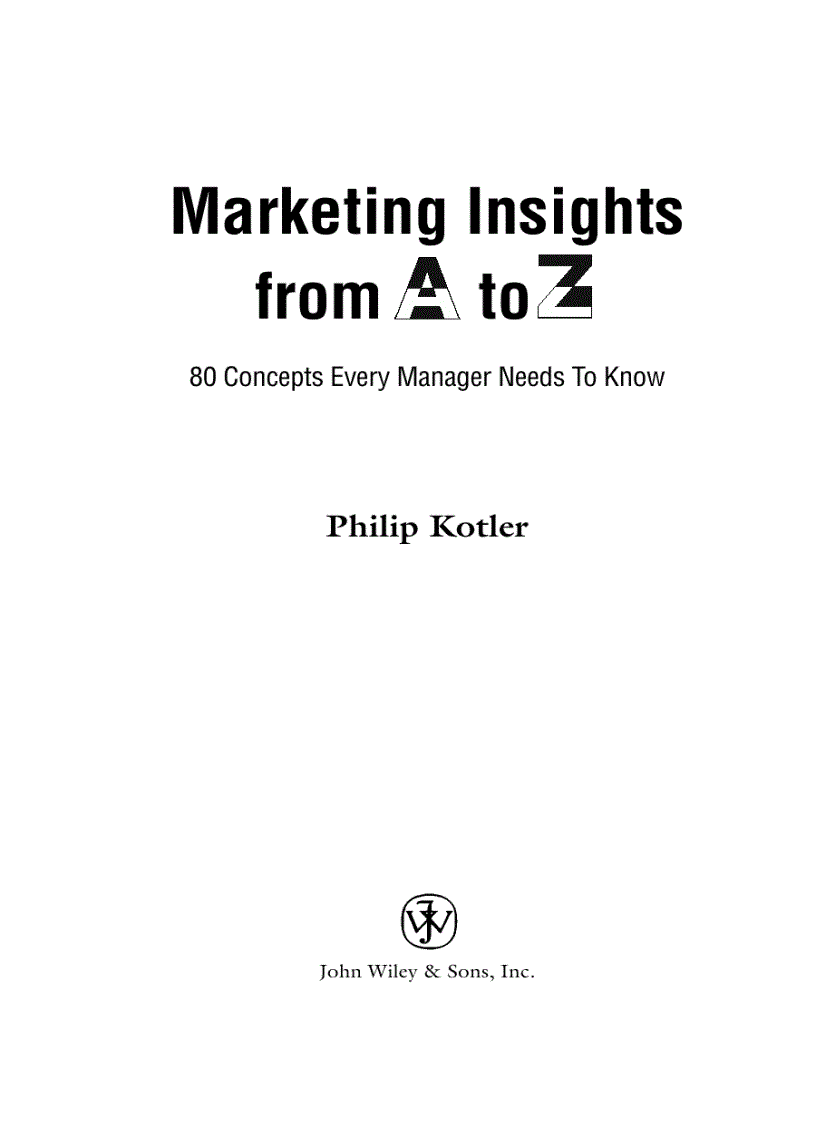Marketing Insights From A to Z