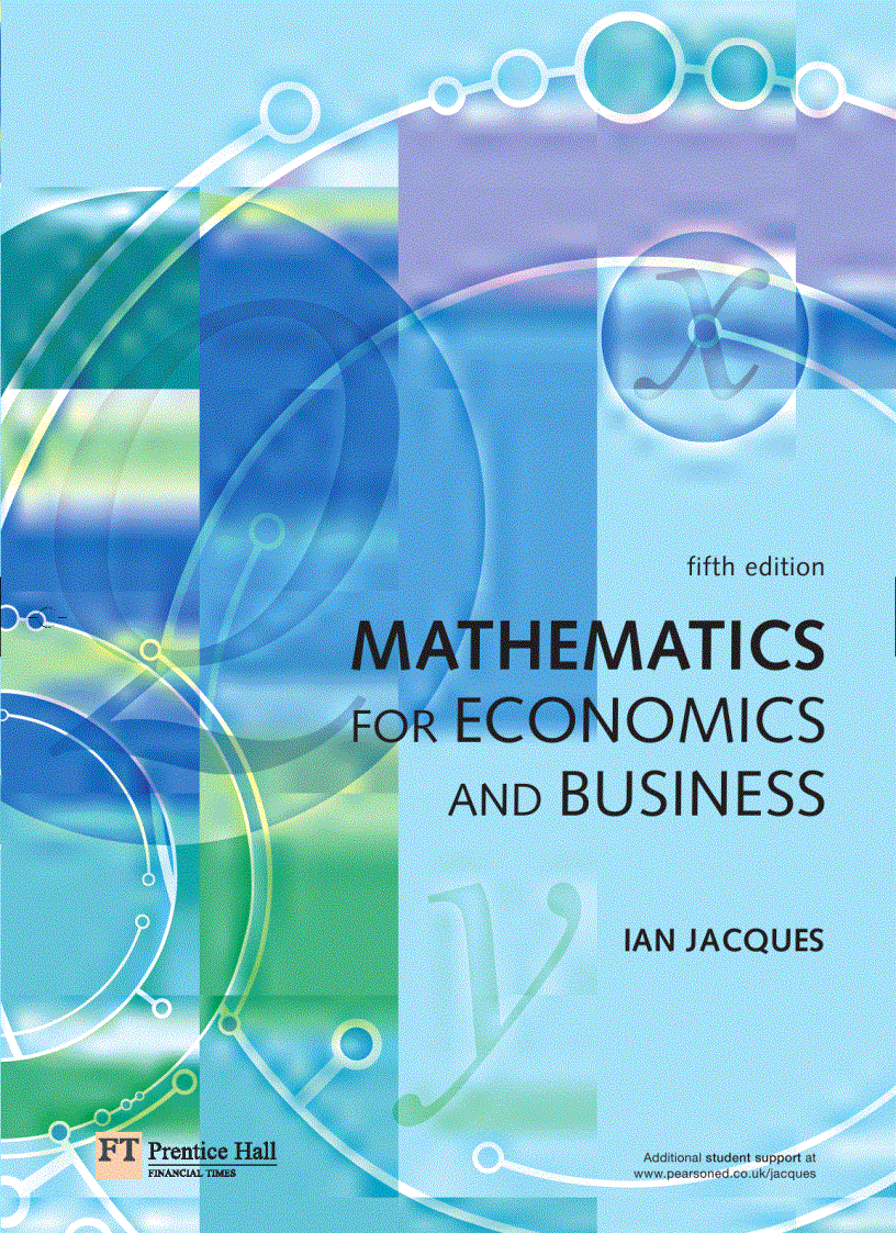Mathematics for Economics and Business 5th Edition