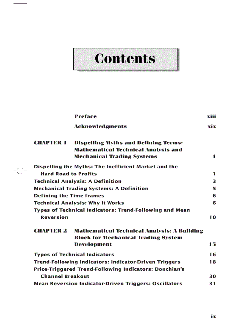image for page Mechanical Trading Systems 1st Edition