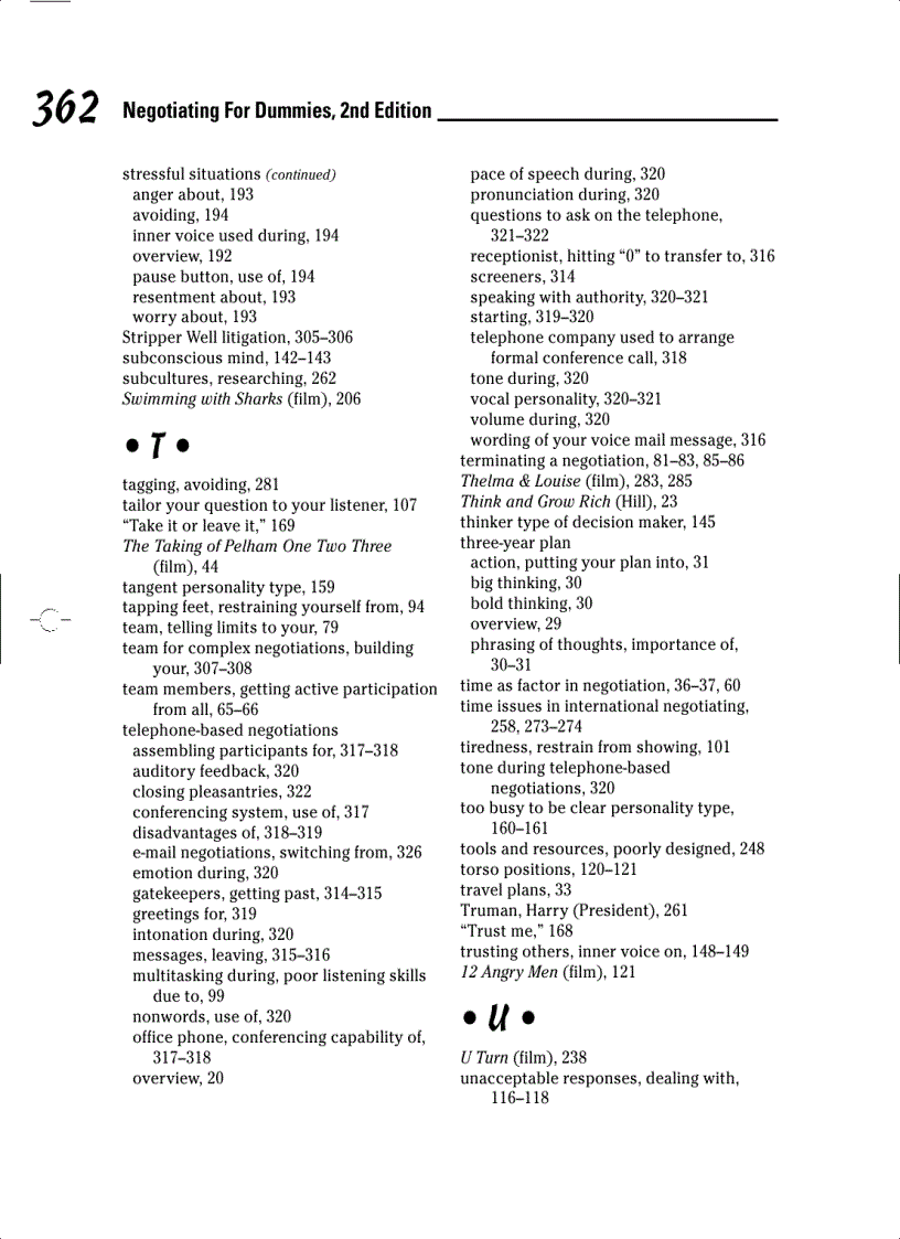 image for page Negotiating For Dummies 2nd Edition