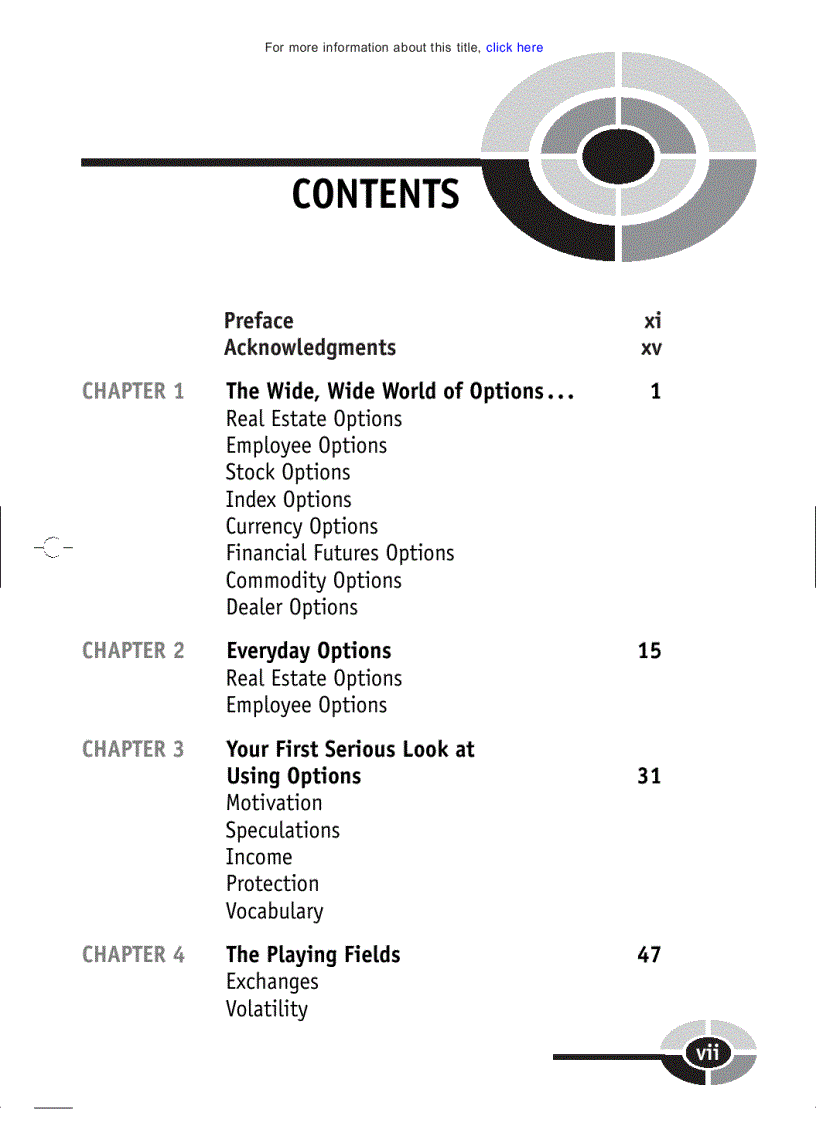 image for page Options Demystified A Self Teaching Guide