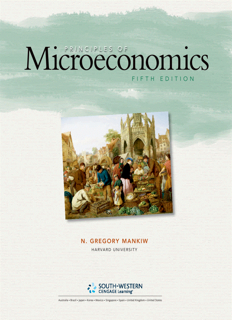 image for page Principles of Microeconomics 5th Edition