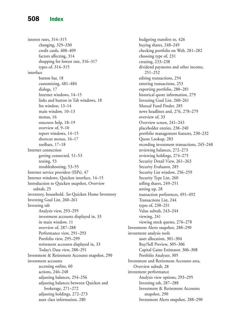 image for page Quicken 2009 The Official Guide Sep 2008