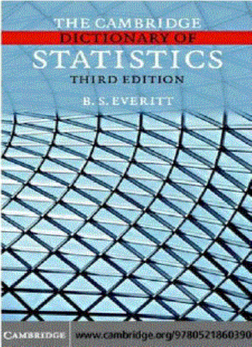 image for page The Cambridge Dictionary of Statistics 3rd Edition