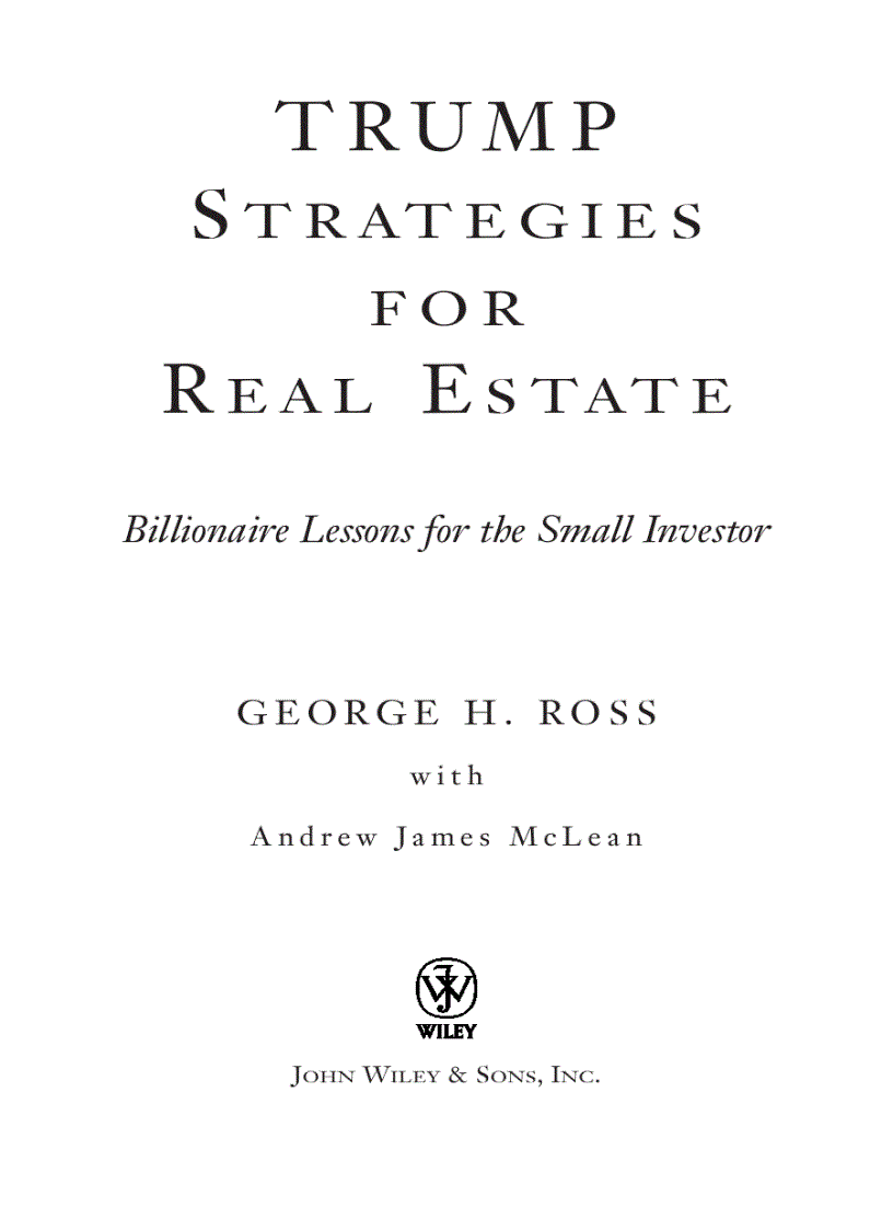 Trump Strategies for Real Estate Billionaire Lessons