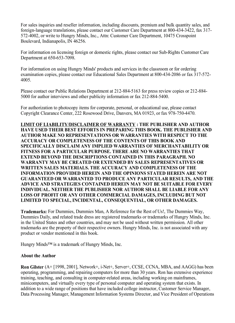 image for page A Certification for Dummies 2nd Edition