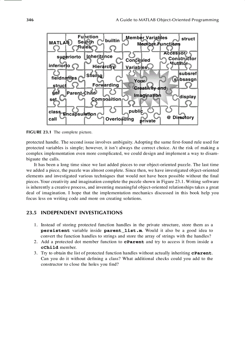 image for page A Guide to MATLAB Object Oriented Programming