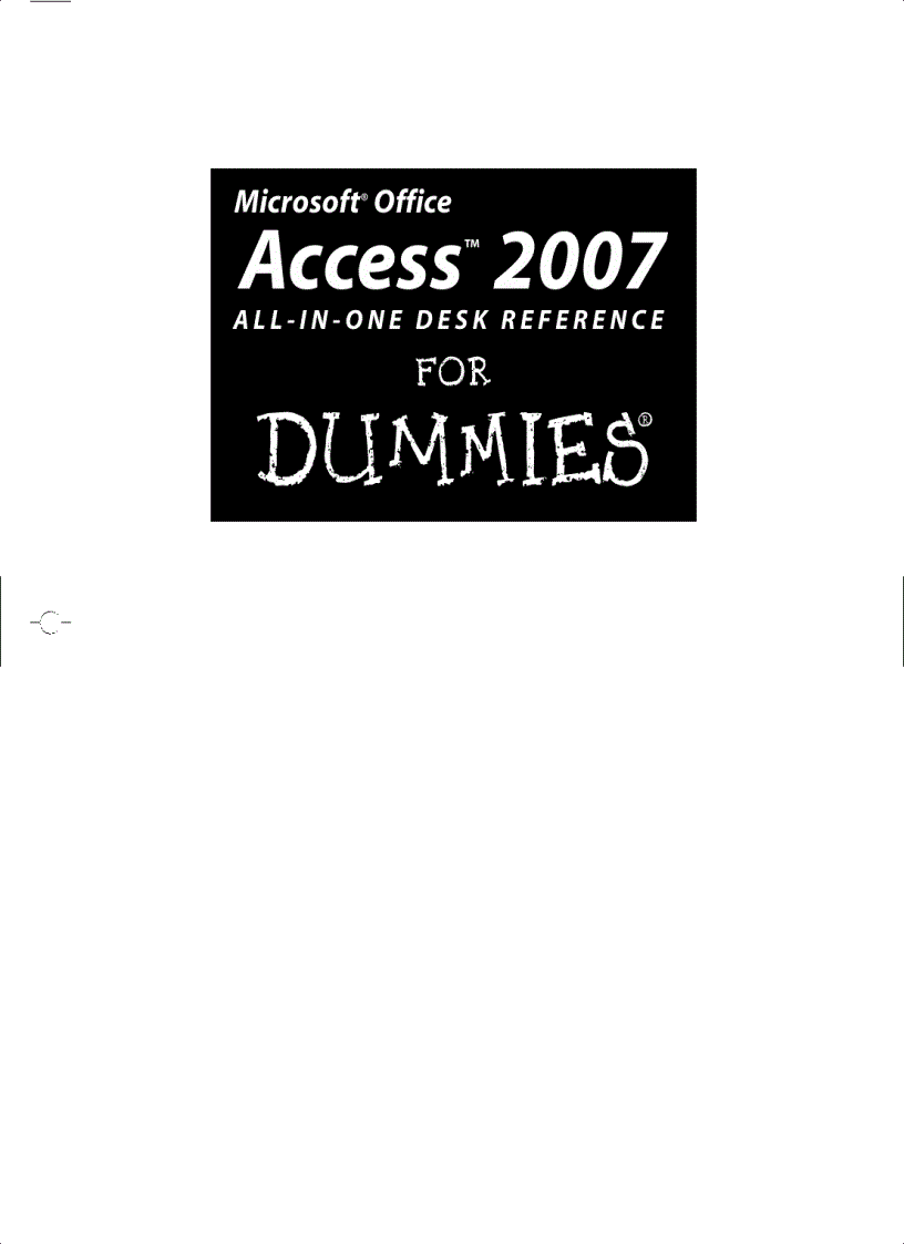 image for page Access 2007 All in One Desk Reference For Dummies