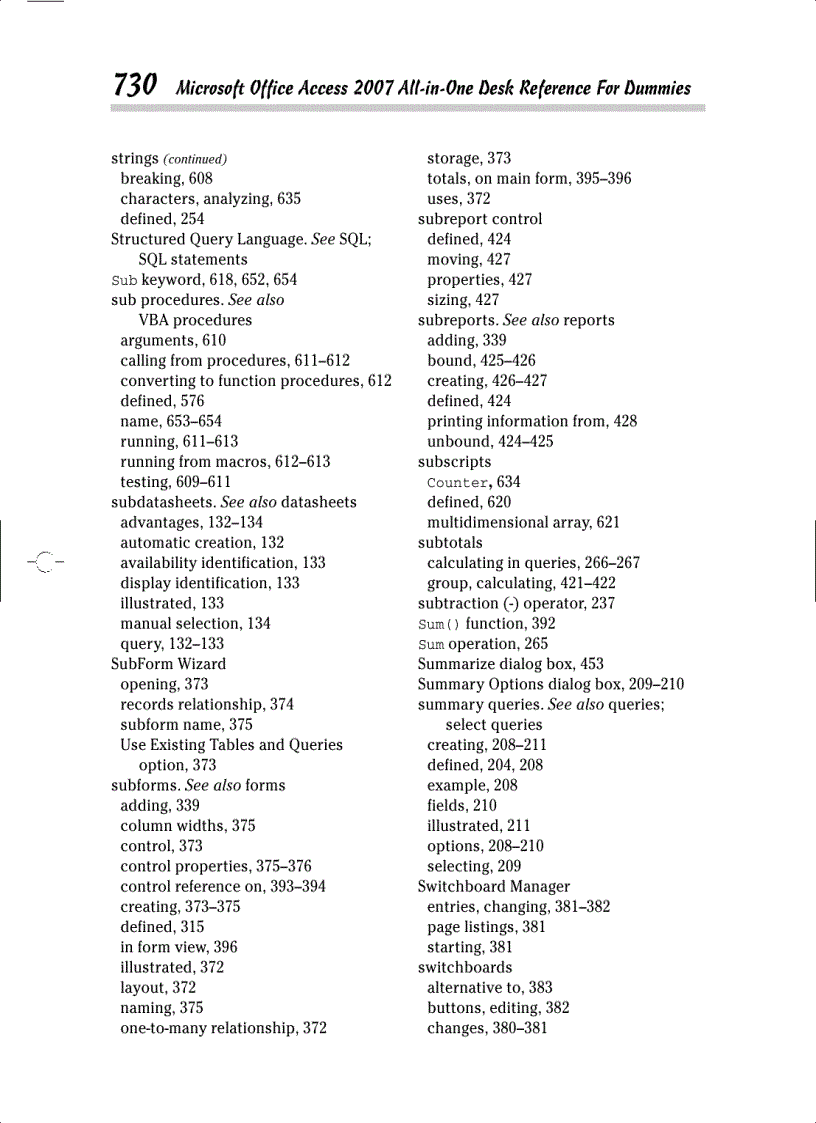 image for page Access 2007 All in One Desk Reference For Dummies