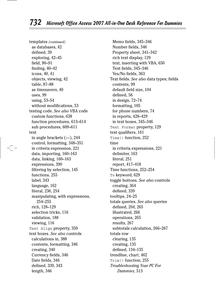 image for page Access 2007 All in One Desk Reference For Dummies
