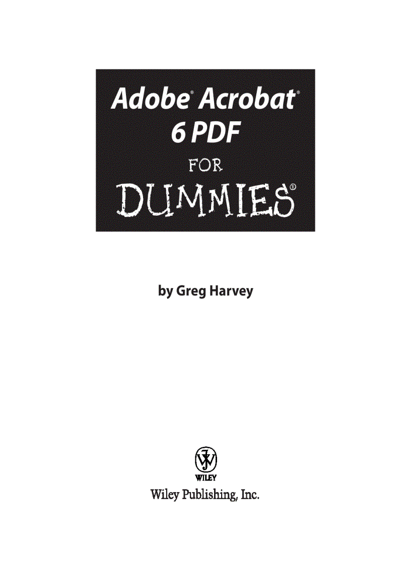 image for page Adobe Acrobat 6 PDF for Dummies
