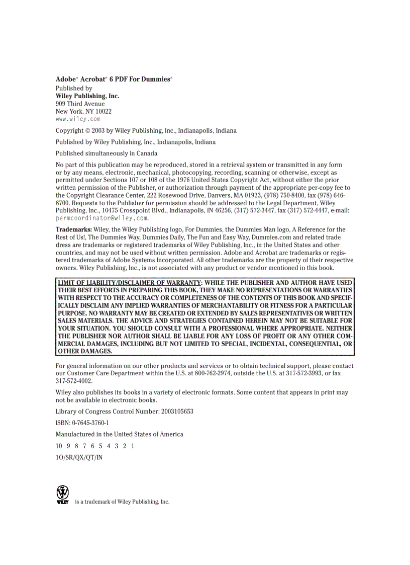 image for page Adobe Acrobat 6 PDF for Dummies
