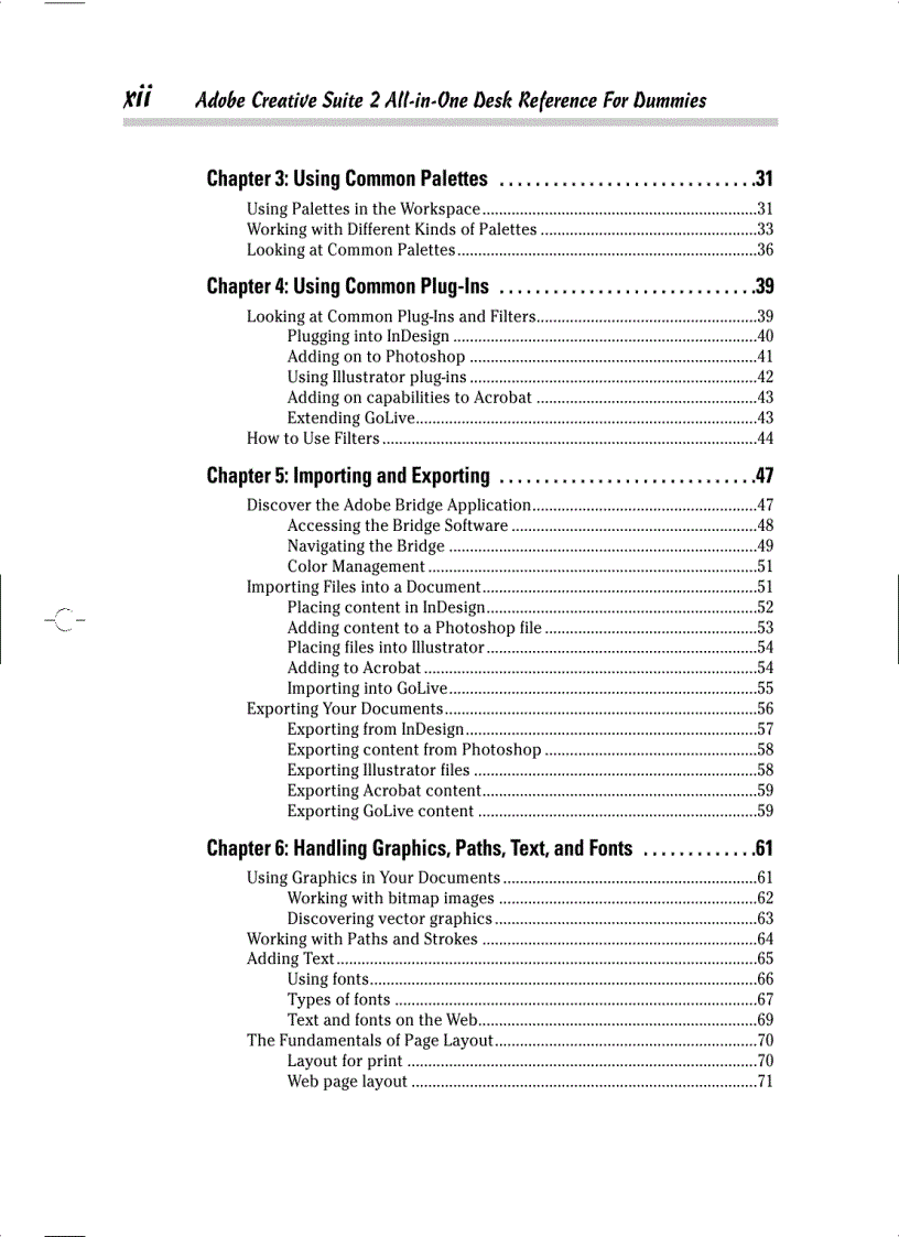 image for page Adobe Creative Suite All in One Desk Reference for Dummies