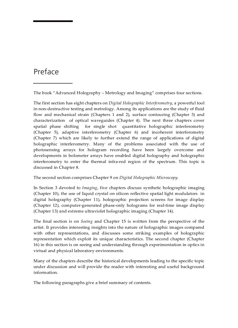 image for page Advanced Holography Metrology and Imaging