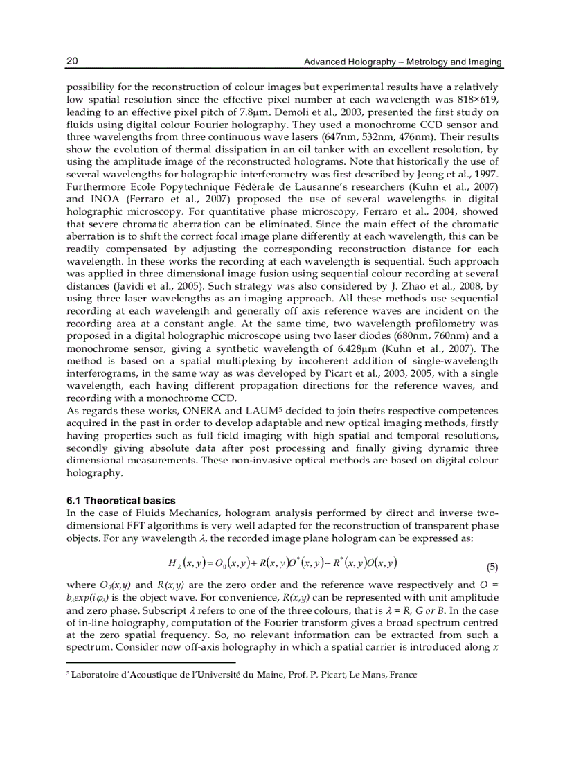 image for page Advanced Holography Metrology and Imaging