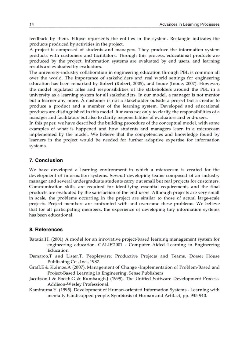 image for page Advances in Learning Processes