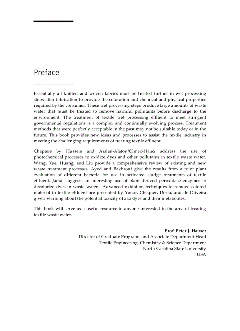 image for page Advances in Treating Textile Effluent