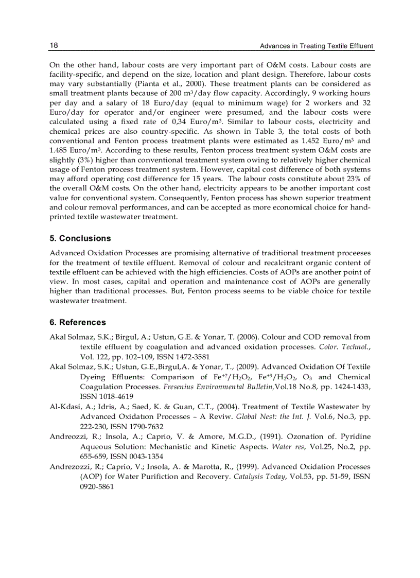 image for page Advances in Treating Textile Effluent