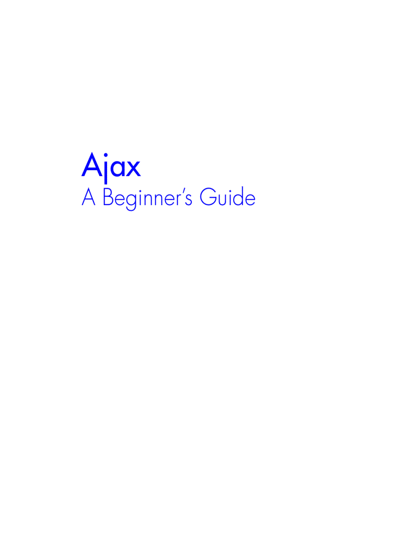 image for page Ajax A Beginner s Guide Sep 2008