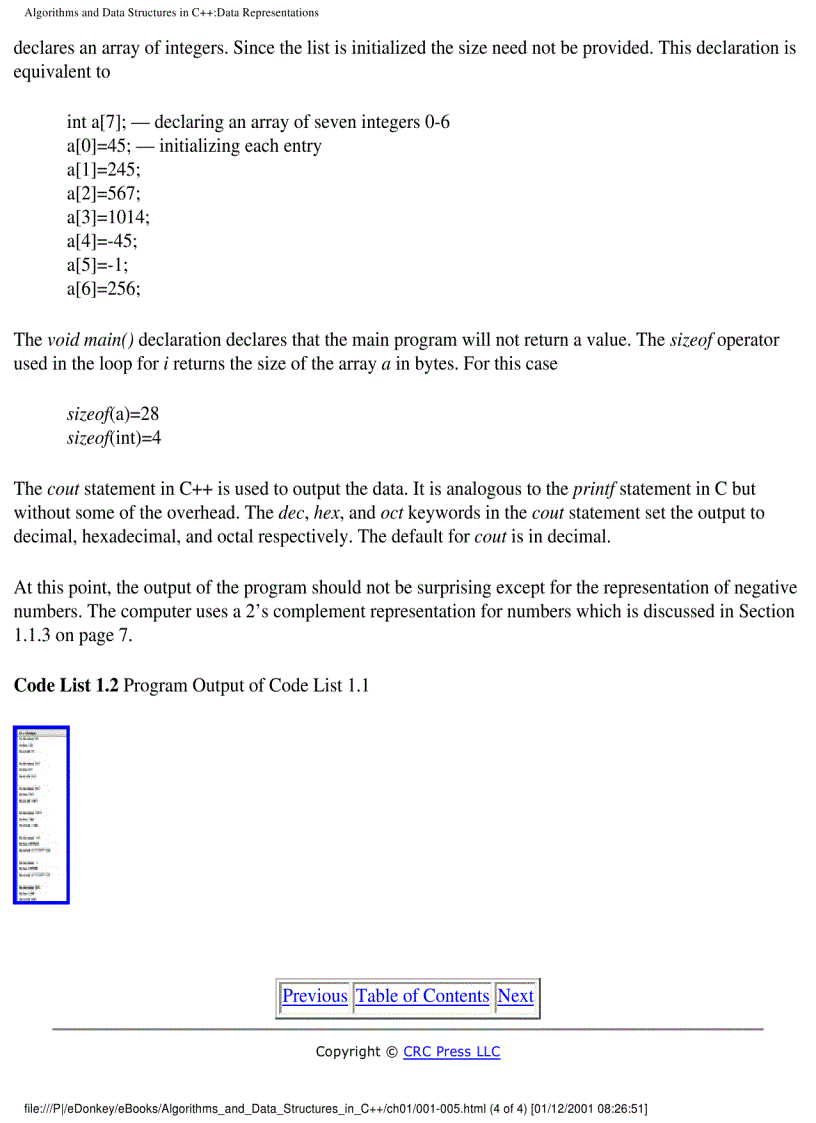 image for page Algorithms and Data Structures in C by Alan Parker