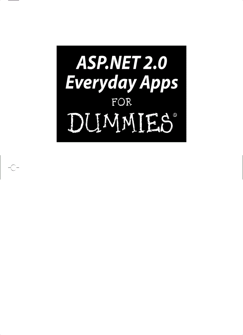 image for page ASP NET 2 0 Everyday Apps For Dummies