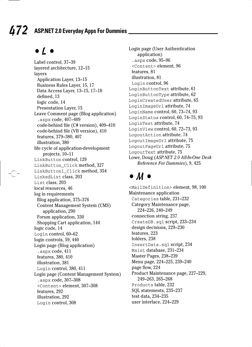 image for page ASP NET 2 0 Everyday Apps For Dummies