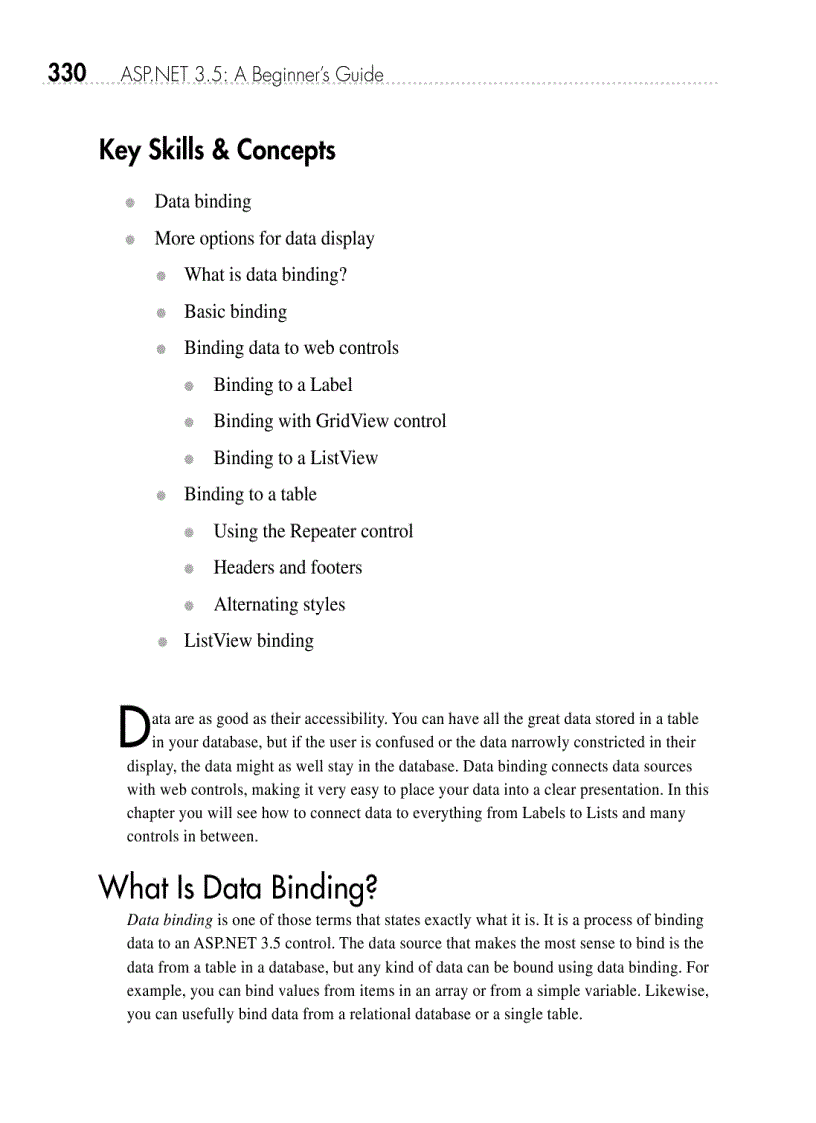 image for page ASP NET 3 5 A Beginner s Guide Seb 2008