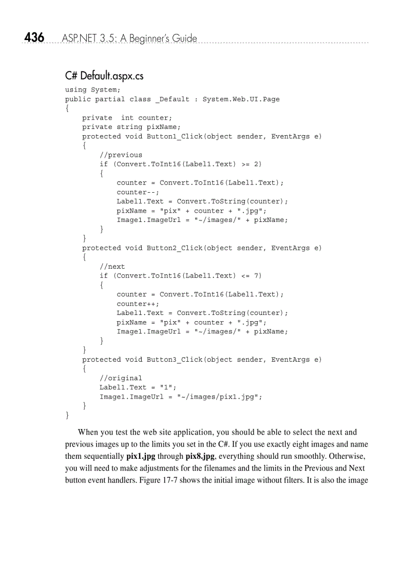 image for page ASP NET 3 5 A Beginner s Guide Seb 2008