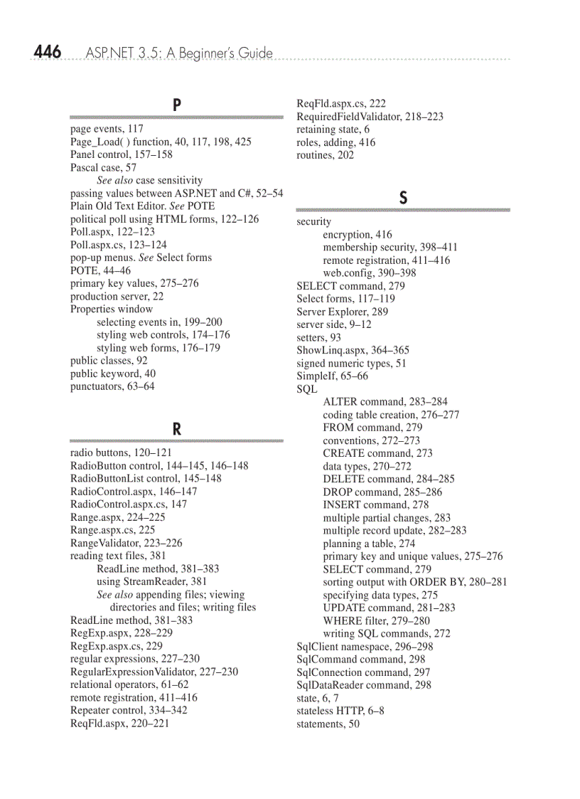 image for page ASP NET 3 5 A Beginner s Guide Seb 2008