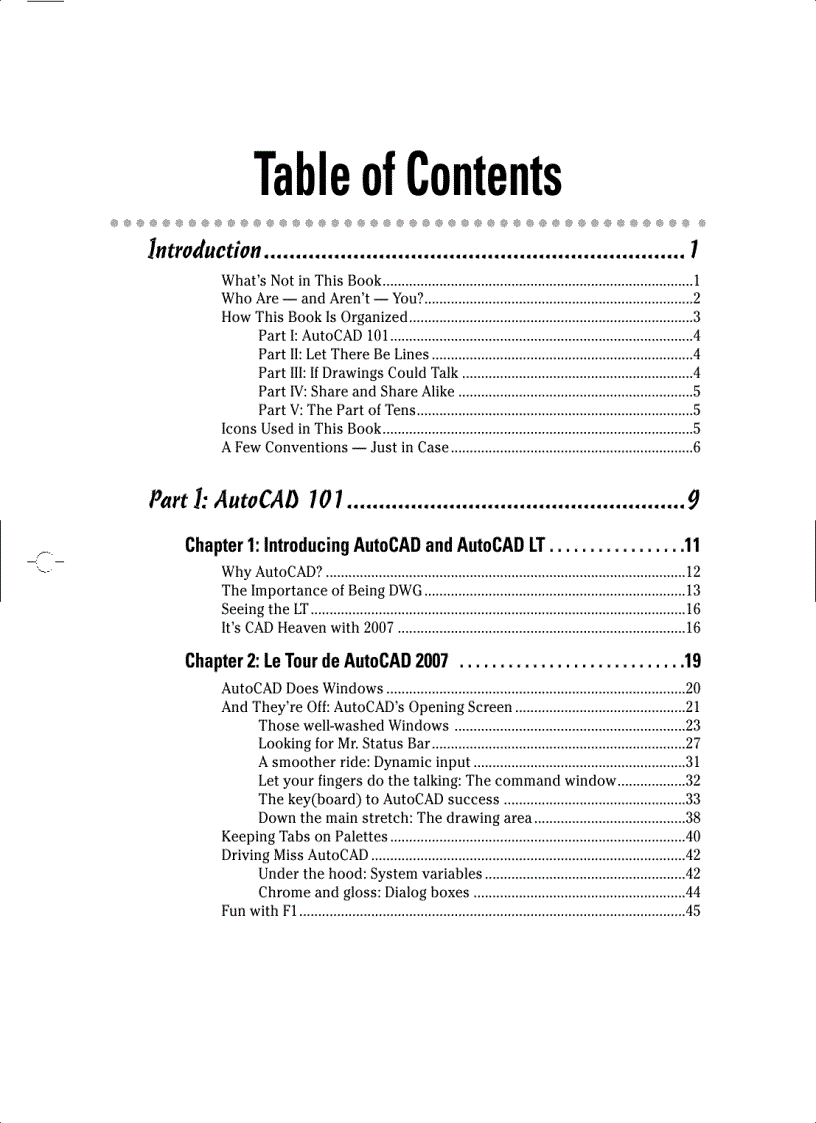 image for page AutoCAD 2007 For Dummies Revised Edition
