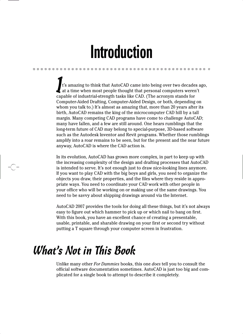 image for page AutoCAD 2007 For Dummies Revised Edition