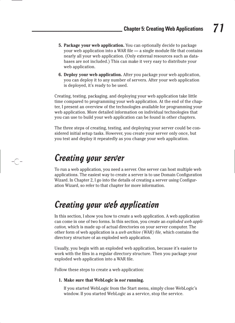 image for page BEA WebLogic Server 8 For Dummies