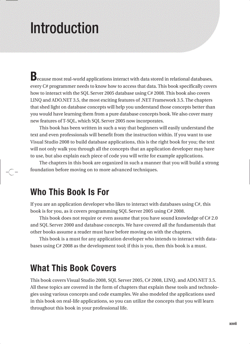 image for page Beginning C Sharp 2008 Databases From Novice to Professional Jan 2008