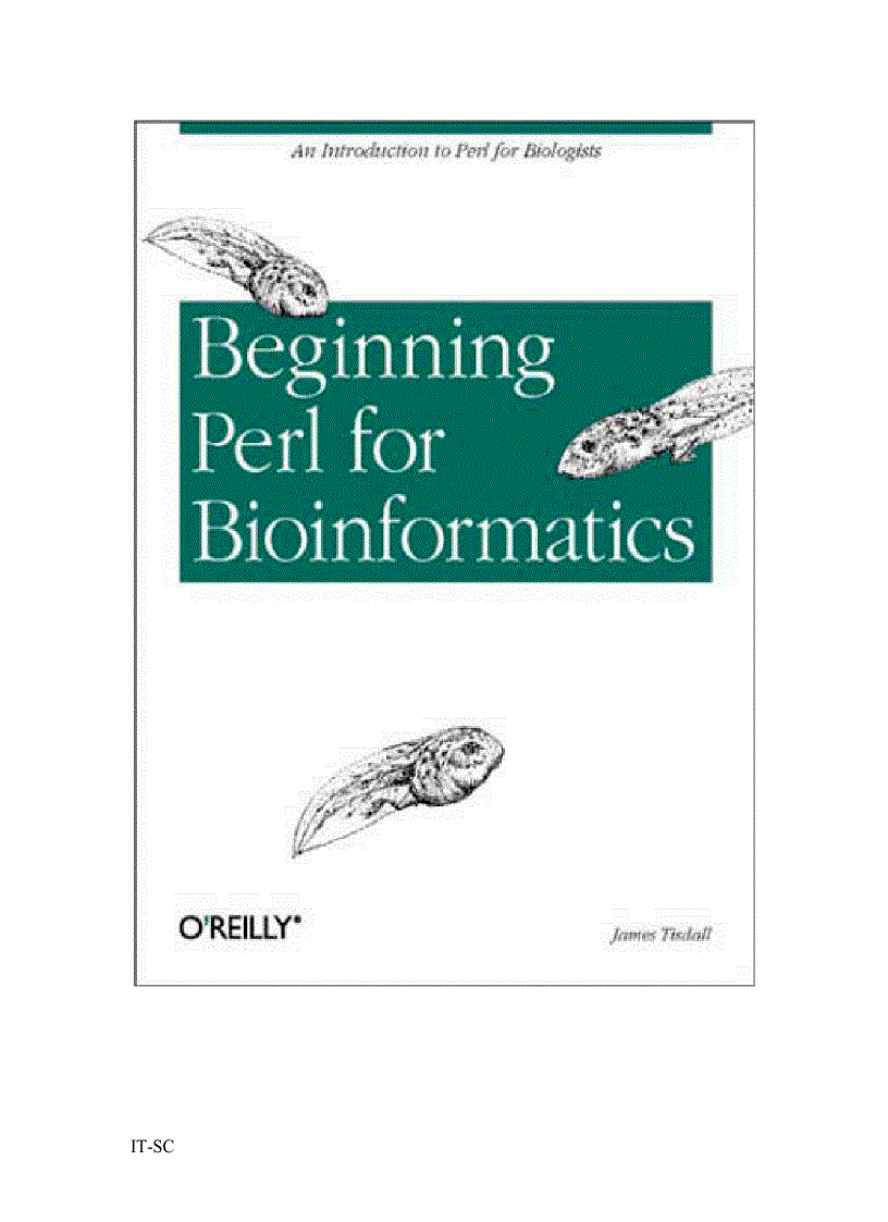 image for page Beginning Perl for Bioinformatics 1st Edition